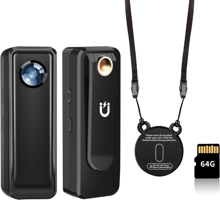 Body Cam, 2.7K HD Action Camera, Mini Body Camera, with 64GB Memory Card Portable Pocket Camera with Magnetic Back Clip Wearable Camcorder Daily Records Easy to Use for Traveling Cycling Home Office