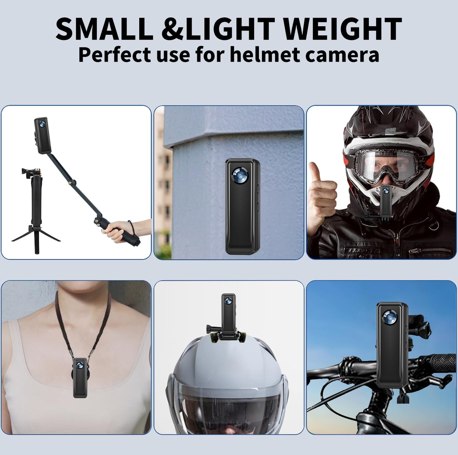 Body Cam, 2.7K HD Action Camera, Mini Body Camera, with 64GB Memory Card Portable Pocket Camera with Magnetic Back Clip Wearable Camcorder Daily Records Easy to Use for Traveling Cycling Home Office - Image 5